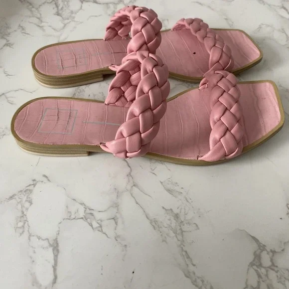 Dolce Vita Sandals Slides Sz 8 Pink Padded‎ Resort Summer - Picture 7 of 12